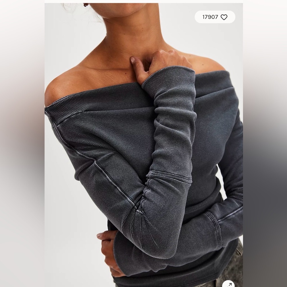 We the Free Gigi long sleeve top Sold Out!  NWT Free people off the shoulder top